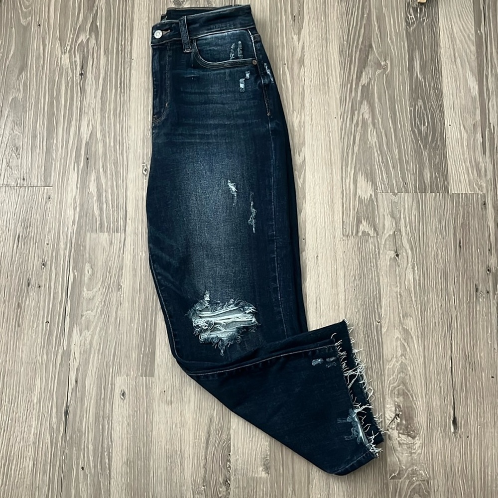 NWOT Judy Blue wide leg crop jean/7